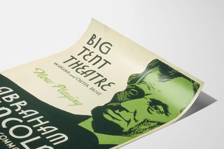 Vintage Theater Poster Big Tent - Abraham Lincoln