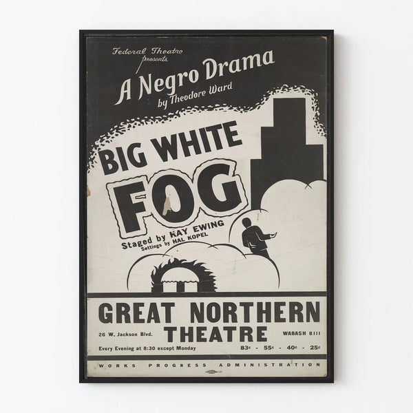 Poster Theatre Big White Fog - Vintage Wall Decoration