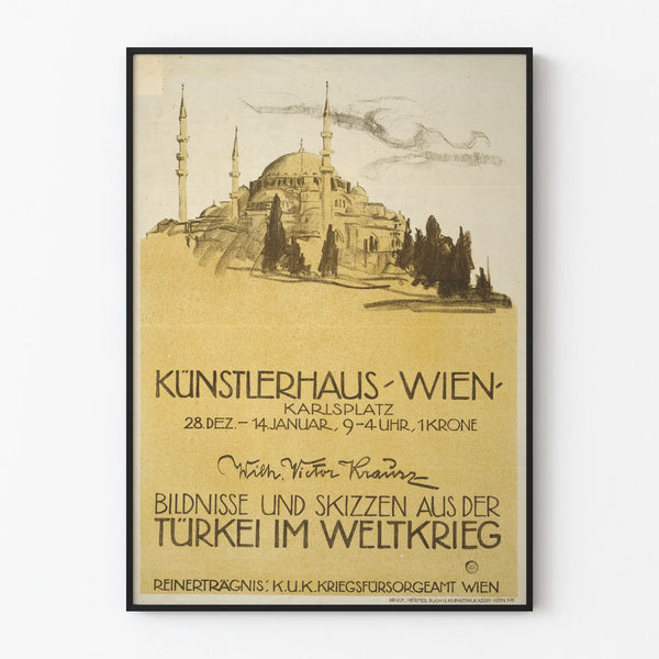 Vintage poster Turkey at war - Historical drawings and sketches