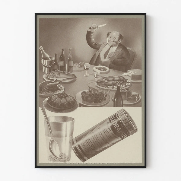 Vintage Advertising Poster Bilidrainine Wall Decoration Kitchen