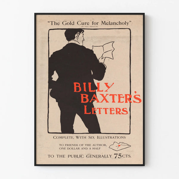 Vintage Billy Baxter's Letters Poster in Retro Style