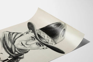 Vintage Billy Jim style Western poster in black and white