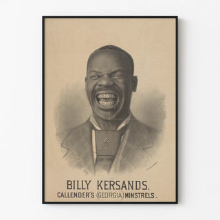 Vintage poster of Billy Kersands Callender's Georgia Minstrels