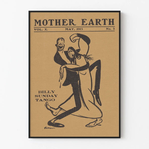 Vintage Billy Sunday Tango Poster May 1915 for wall decoration