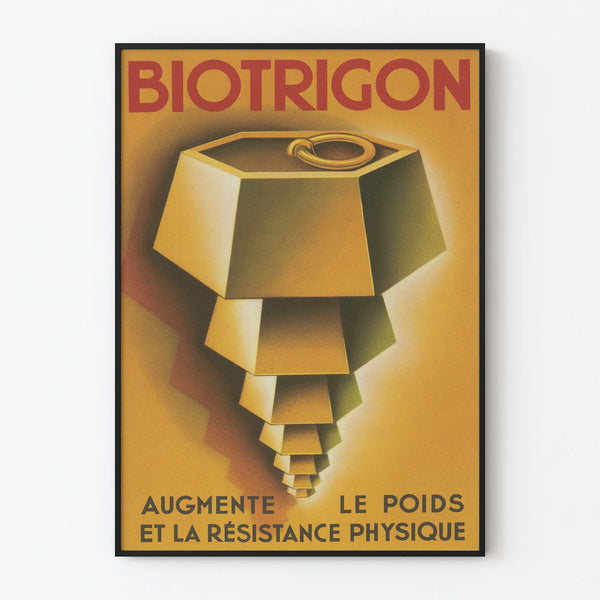 Vintage Biotrigon Poster - Retro Industrial Wall Decoration