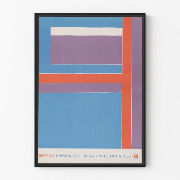 Abstract Art Poster Bireline - Colorful Geometric Composition