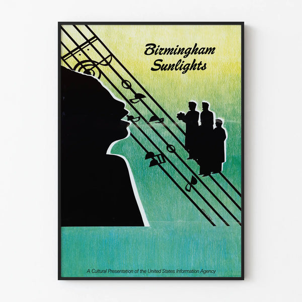 Vintage Birmingham Sunlights Music Decorative Poster