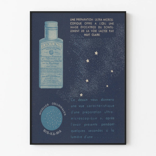 Vintage Poster Bis-Ka-Ma Microscopic Preparation