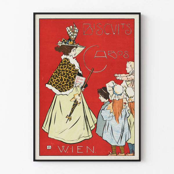 Vintage Poster Biscuits Cabos Wien for Wall Decoration