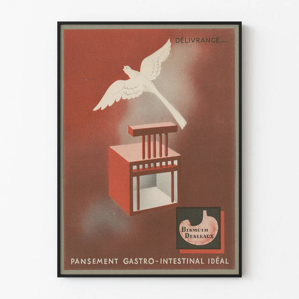 Vintage poster Bismuth Desleaux Gastrointestinal Bandage