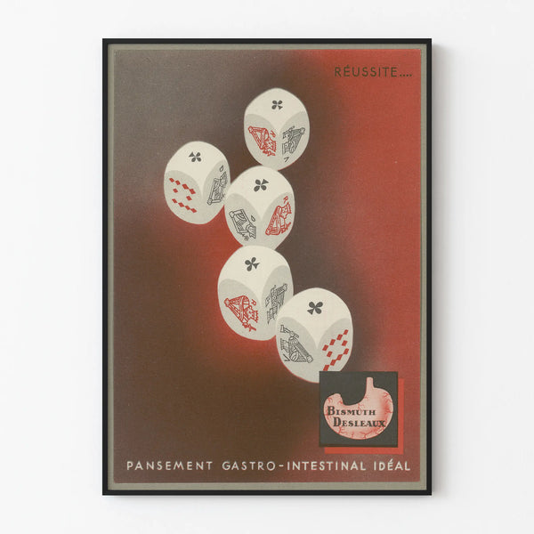 Vintage poster Bismuth Desleaux gastrointestinal bandage