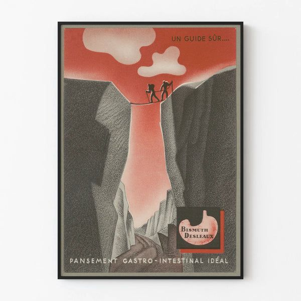 Vintage poster Bismuth Desleaux - Ideal gastrointestinal bandage