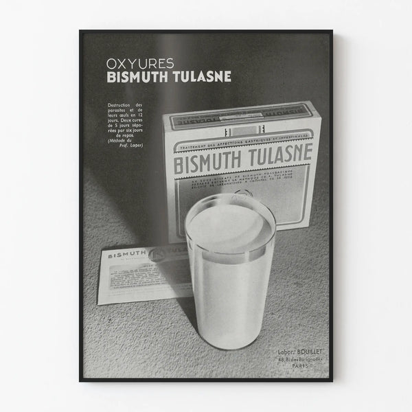 Vintage wall decoration poster Bismuth Tulasne