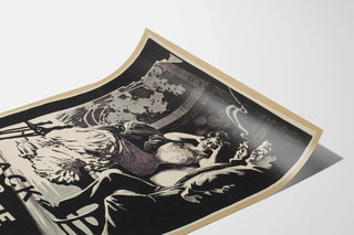 Vintage Black and White Quality Cigar Poster