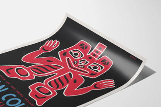 Decorative Poster with Haida Pattern from Alaska