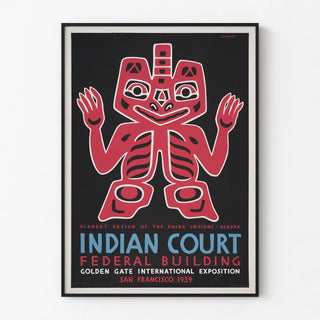 Decorative Poster with Haida Pattern from Alaska