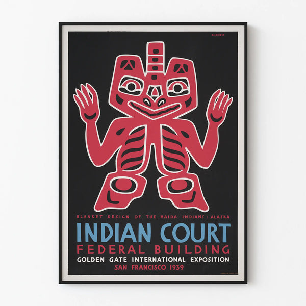 Decorative Poster with Haida Pattern from Alaska