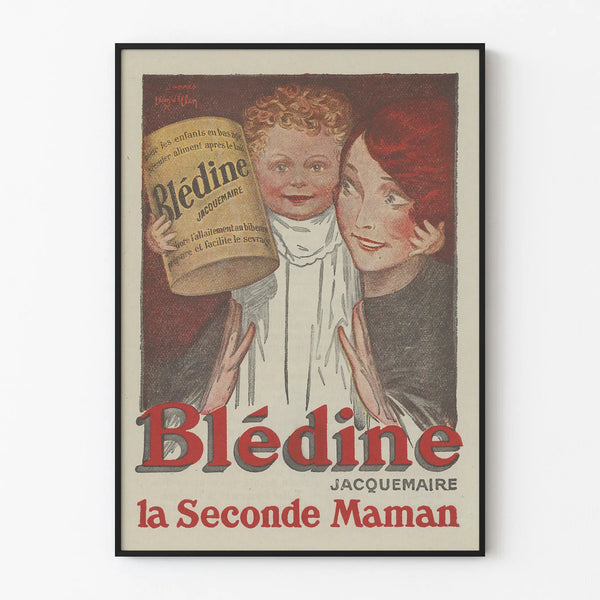 Vintage poster Blédine Jacquemaire children's wall decoration