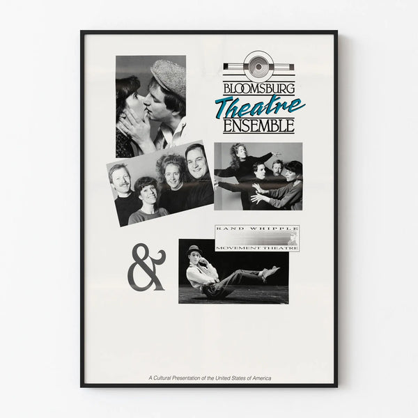 Vintage poster of Bloomsburg Theatre Ensemble & Rand Whipple Movement Theatre