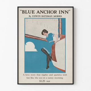 Vintage Poster of Blue Anchor Inn by Edwin Bateman Morris