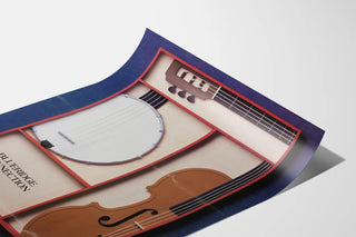 Decorative Poster String Instruments Blue Ridge Connection