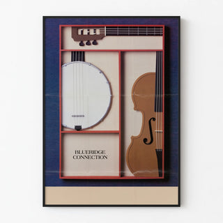 Decorative Poster String Instruments Blue Ridge Connection