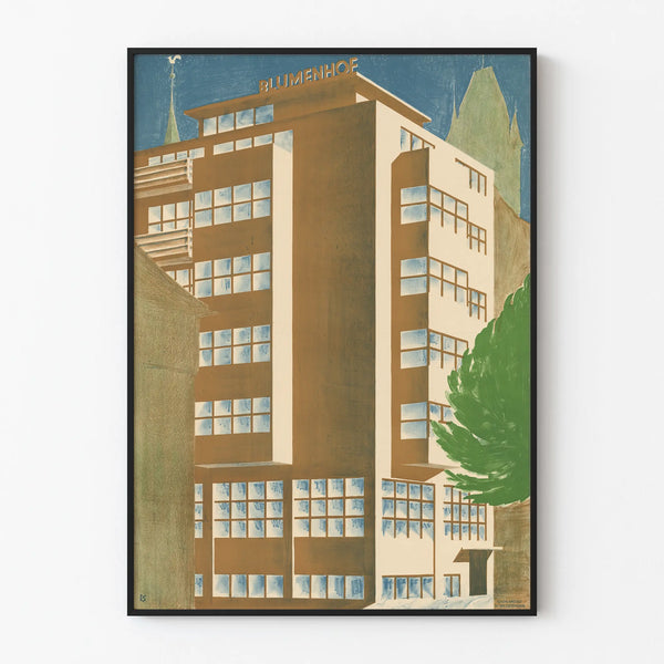 Vintage Architecture Poster Blumenhof
