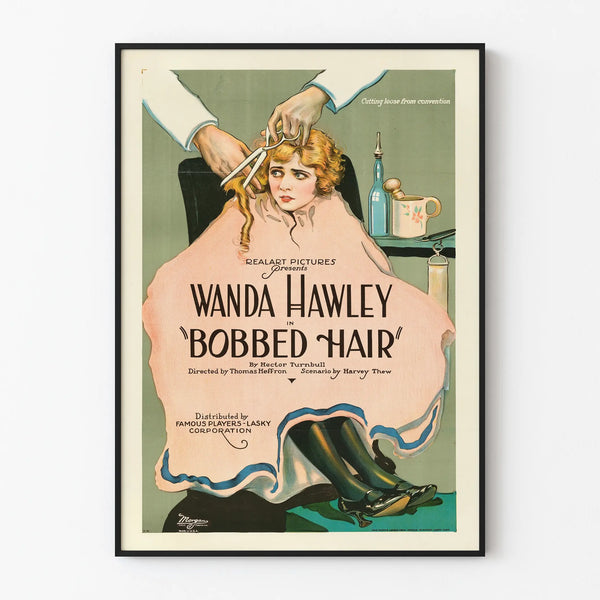 Vintage poster of the film Bobbed Hair Wanda Hawley