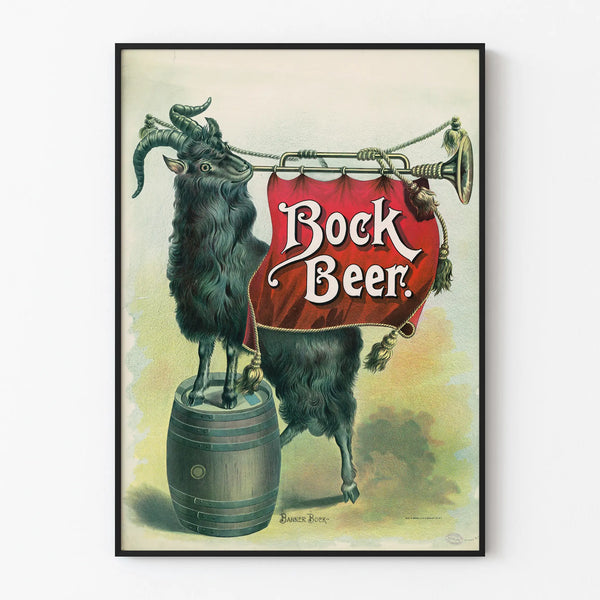 Vintage poster wall decoration Bock Beer