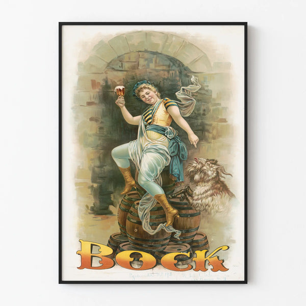 Vintage Boeck Pyramida Poster - Handmade Wall Decoration