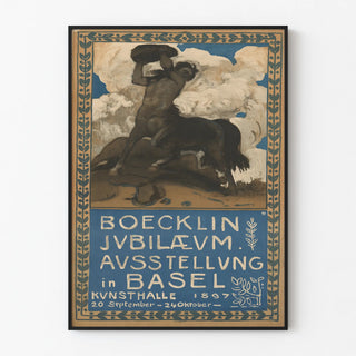 Decorative poster Boecklin Anniversary Exhibition 1897
