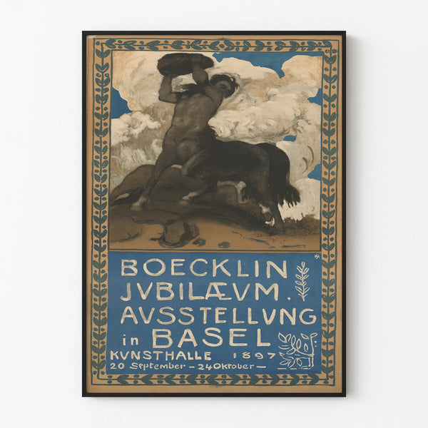 Decorative poster Boecklin Anniversary Exhibition 1897
