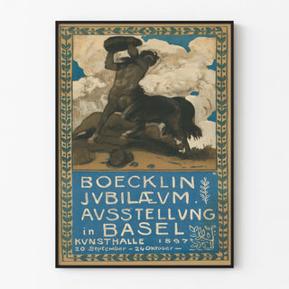 Vintage poster Boecklin Anniversary Exhibition Basel 1897