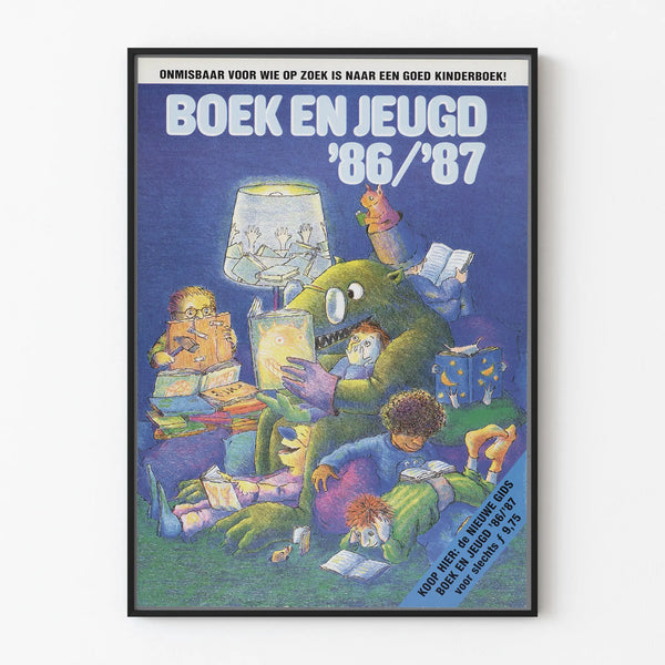 Vintage Poster Boek en Jeugd '86/'87 - Children's Wall Decoration