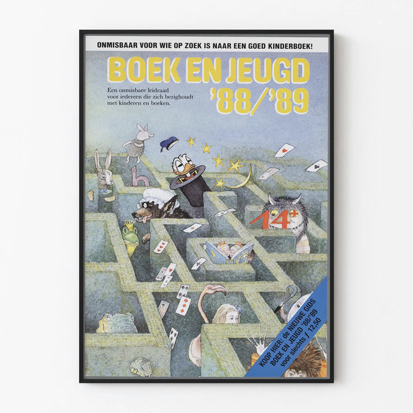 Vintage Poster Children's Books 1988-1989 - Children's Wall Decoration