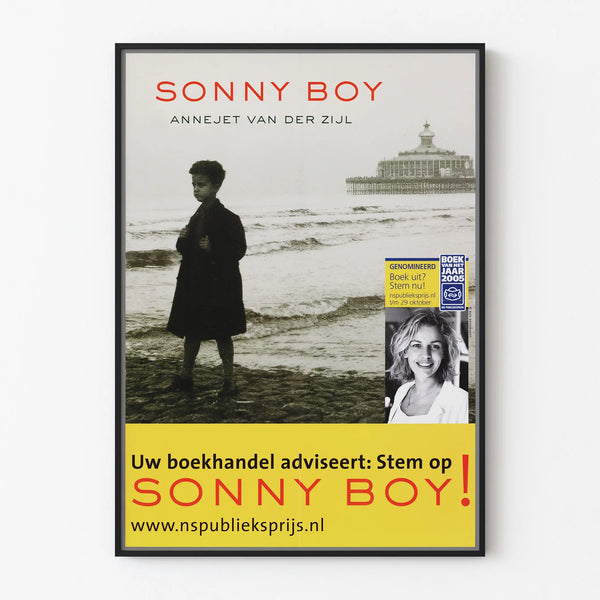 Vintage poster of the book Sonny Boy for wall decoration
