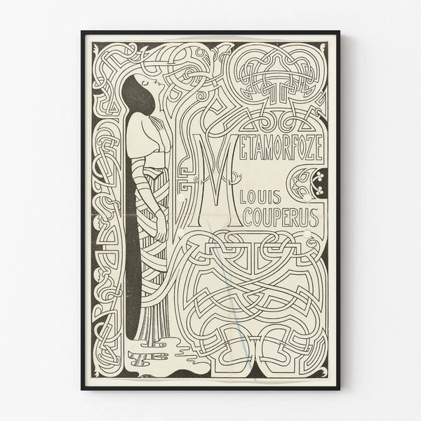 Decorative Poster Metamorphose Edition in Art Nouveau Style
