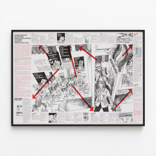 Boekenweek 1973 Poster - Advertising Campaign for the Dutch Book — framed artwork on a wall
