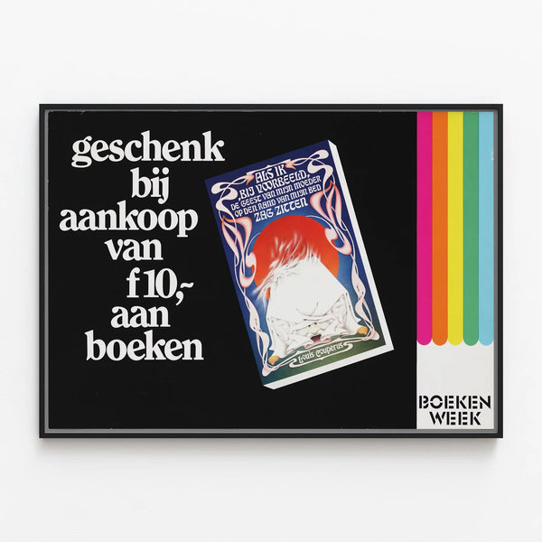 Boekenweek Gift Poster for Book Purchase — framed artwork on a wall