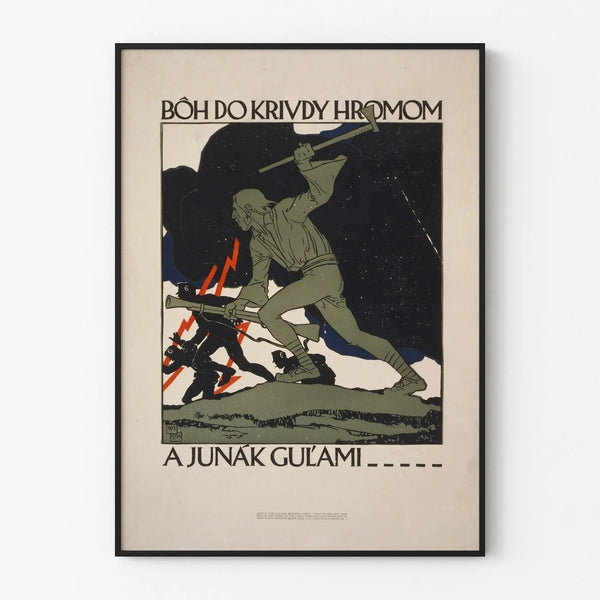 Vintage Wall Decoration Poster of War and Heroism