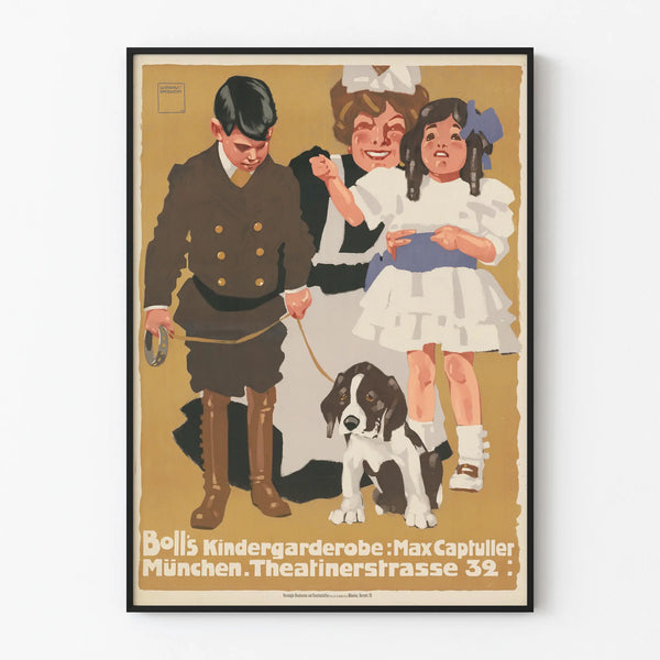 Vintage poster Boll's children's wardrobe by Ludwig Hohlwein
