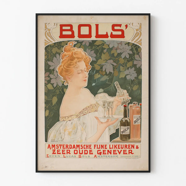 Vintage Bols' Liqueurs Amsterdam Poster for Wall Decoration
