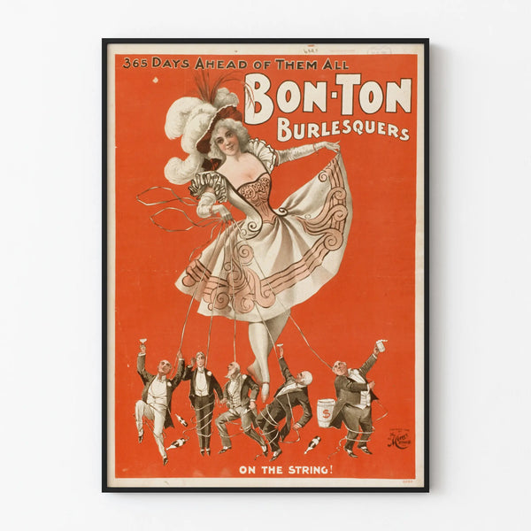 Vintage Poster Bon-Ton Burlesquers Wall Decoration