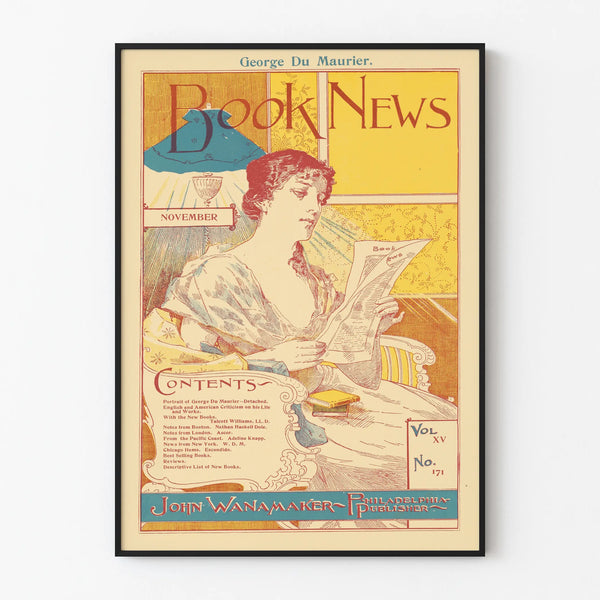 Vintage Poster Book News George Du Maurier November
