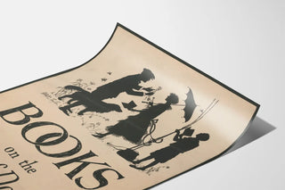 Vintage poster Books on the Out-of-Doors in black silhouette