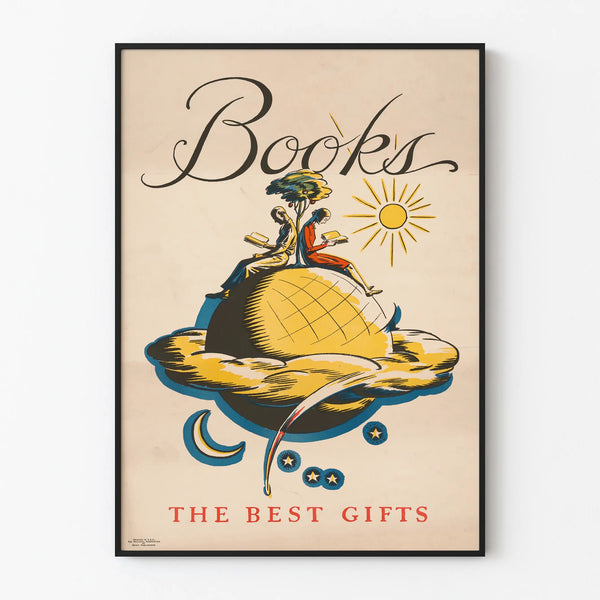 Vintage poster Books The Best Gifts for wall decoration