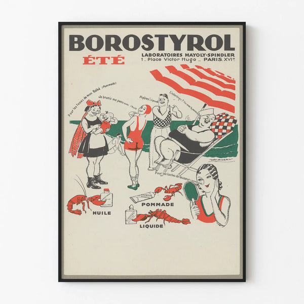 Vintage Borostyrol Summer Poster - Retro Wall Decoration