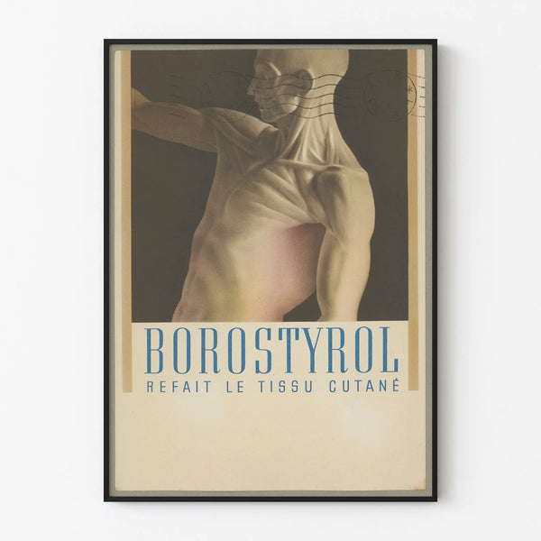 Vintage Borostyrol Fabric Advertising Poster