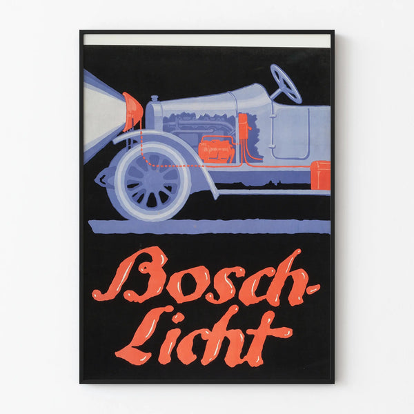 Vintage Bosch Licht Car Poster