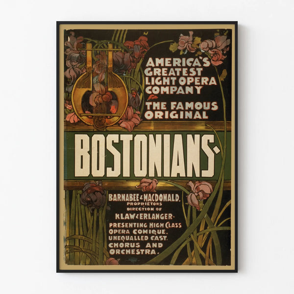 Vintage poster Bostonian's - Light American Opera